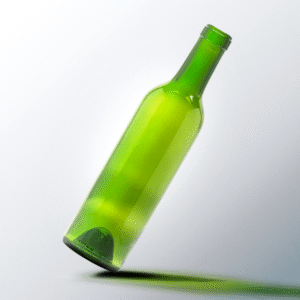 IRIS Champagne Green Bordeaux Wine Bottle, 375ml